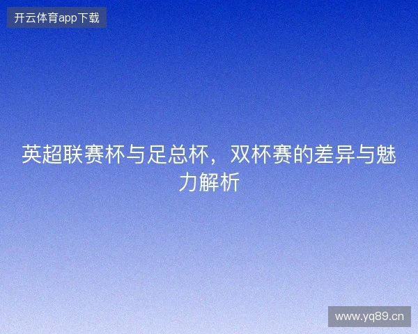 英超联赛杯与足总杯,双杯赛的差异与魅力解析 英超联赛杯与足总杯,双杯赛的差异与魅力解析